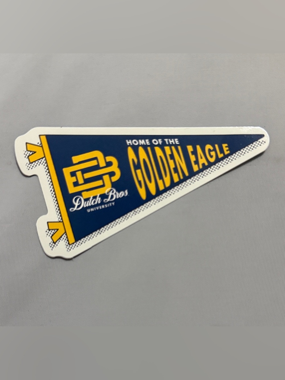 "Home of the Golden Eagle" Pennant Sticker